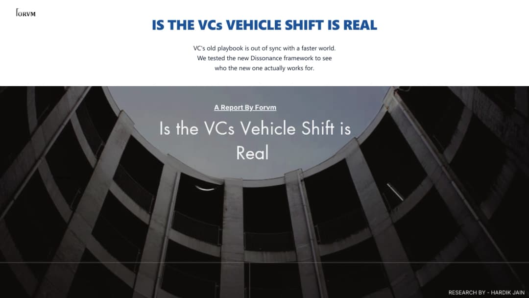 Is the VCs Shift is real ?